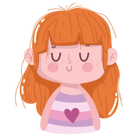 cute little girlのイラスト素材