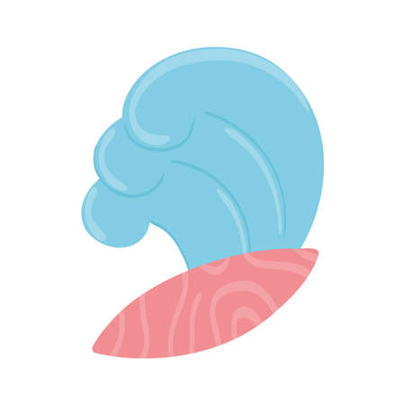 surfboard on seaのイラスト素材