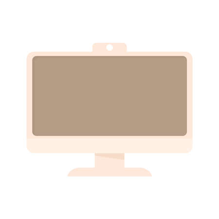 computer and webcamのイラスト素材