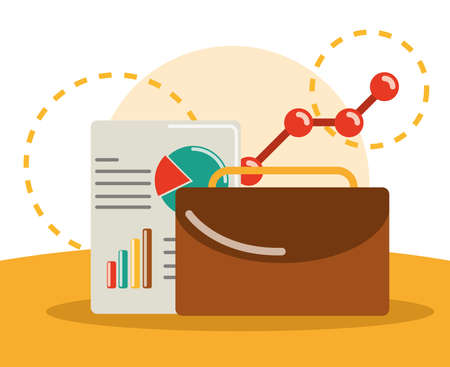business finance diagramのイラスト素材