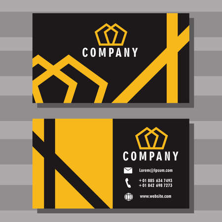 business cards template, setのイラスト素材