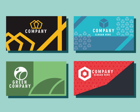 set business presentation cards