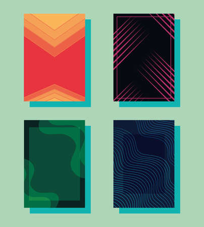 minimalistic cover designのイラスト素材