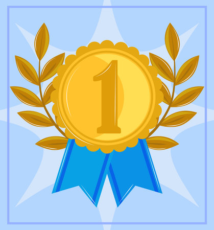 medal prize competitionのイラスト素材