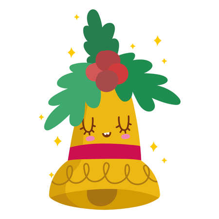 christmas cute bellのイラスト素材