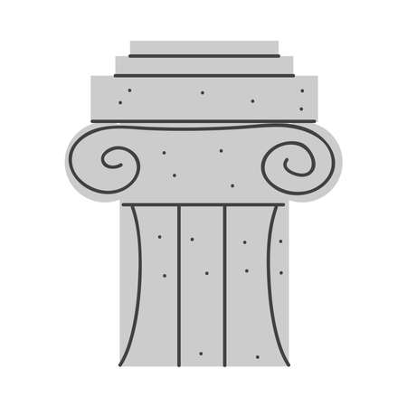 greek column styleのイラスト素材