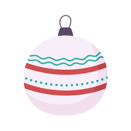 christmas white ballのイラスト素材