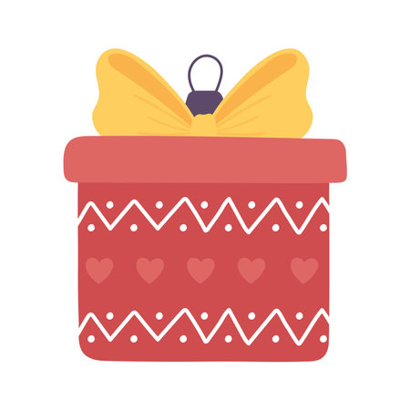 christmas gift ornamentのイラスト素材