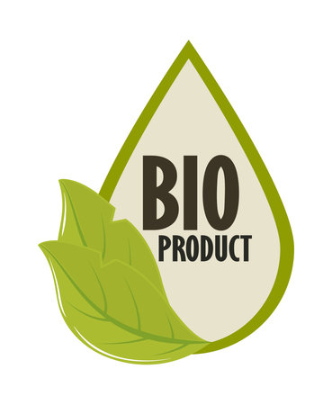 label of bio productのイラスト素材