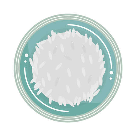 rice in bowlのイラスト素材