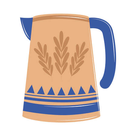 pottery pitcher styleのイラスト素材