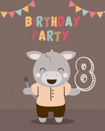 birthday fun celebrationのイラスト素材