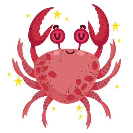 crab undersea lifeのイラスト素材