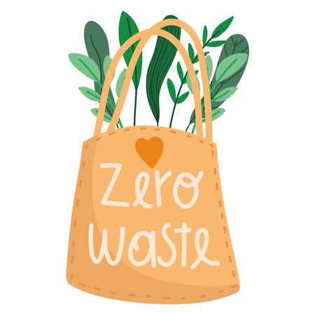 ecology conscience zero wasteのイラスト素材