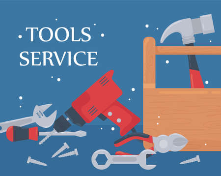 tools service equipmentのイラスト素材
