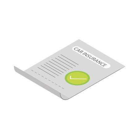 car insurance check markのイラスト素材