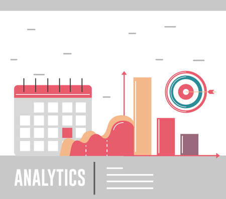 analyze data chartのイラスト素材