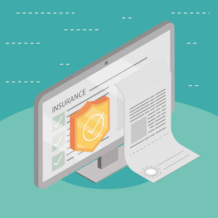 online car insuranceのイラスト素材