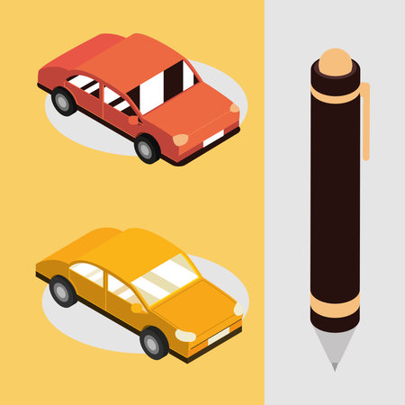 icon car insuranceのイラスト素材
