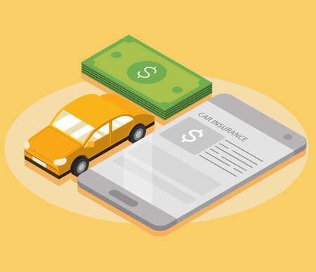 car insurance contractのイラスト素材