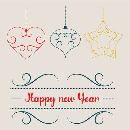 happy new yearのイラスト素材