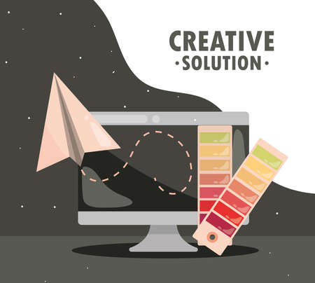 creative solution designのイラスト素材