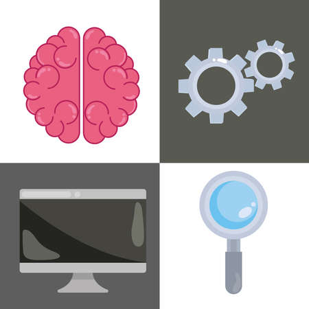 creativity solution, organizationのイラスト素材