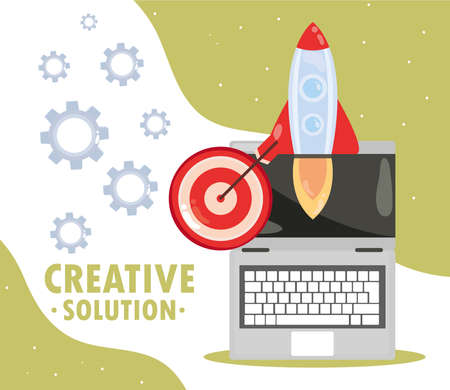 creative solution strategyのイラスト素材