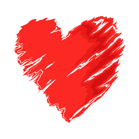 red heart loveのイラスト素材