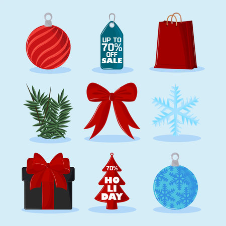 christmas sale seasonのイラスト素材