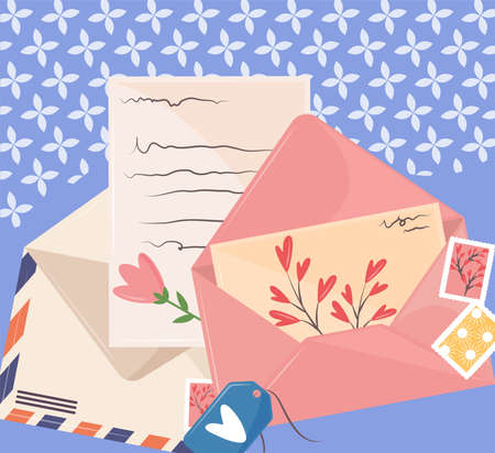 craft paper letters and mail