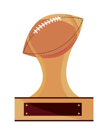 american football trophyのイラスト素材