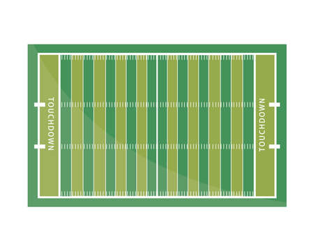 american football fieldのイラスト素材