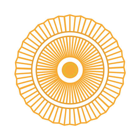 gold ornament decorationのイラスト素材