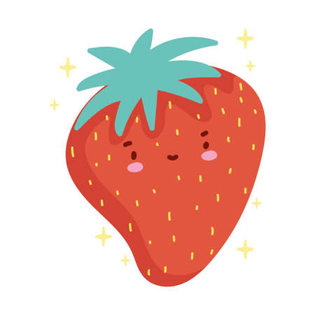 Kid Illustration strawberryのイラスト素材