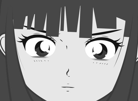 face woman mangaのイラスト素材