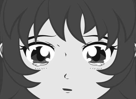 woman manga comicのイラスト素材