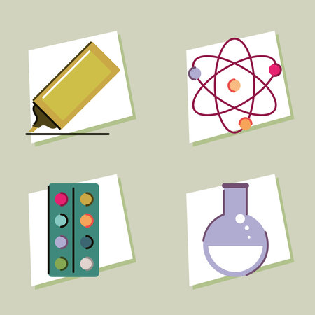 school education iconsのイラスト素材