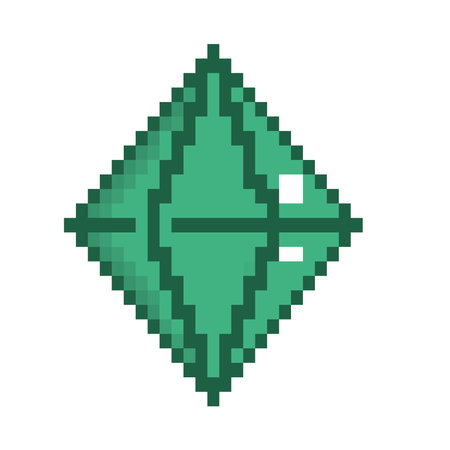 diamond gem pixelのイラスト素材