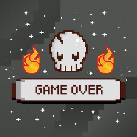 video game overのイラスト素材