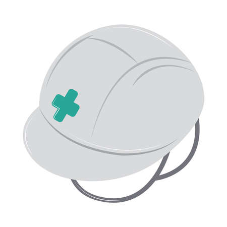medical helmet protectionのイラスト素材