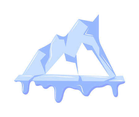 melted iceberg iconのイラスト素材