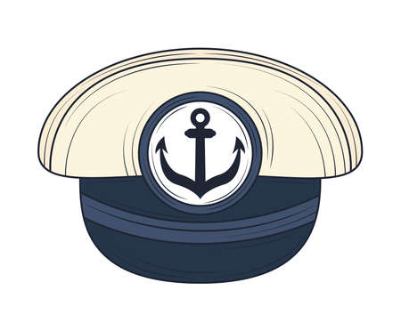 captain hat nauticalのイラスト素材