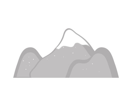 peak mountain snowのイラスト素材