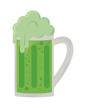 green beer drinkのイラスト素材