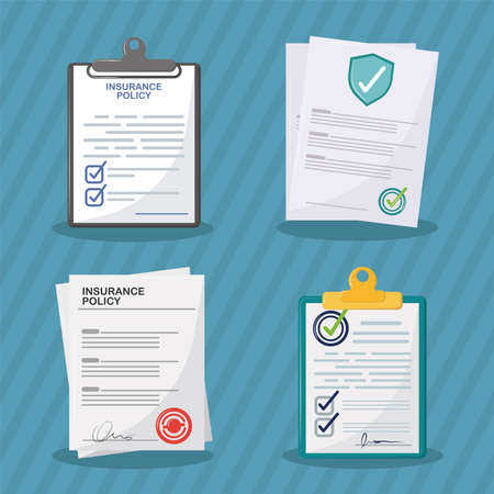 insurance policies icons