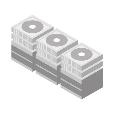 database storage technologyのイラスト素材