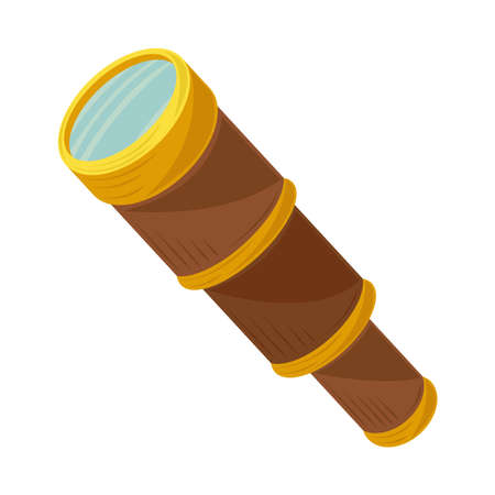 vintage telescope iconのイラスト素材