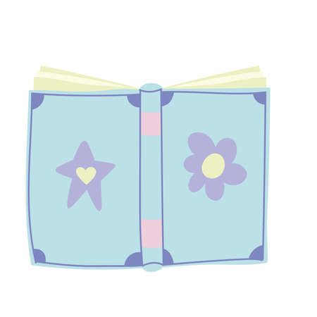 open book cartoonのイラスト素材