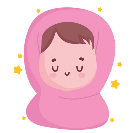 muslim female cartoonのイラスト素材